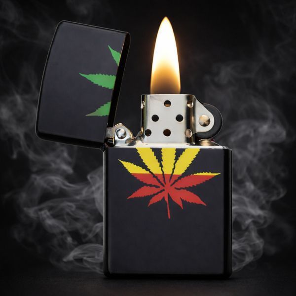 Бензинова запальничка Zippo &laquo;MArihuana&raquo; 916 фото