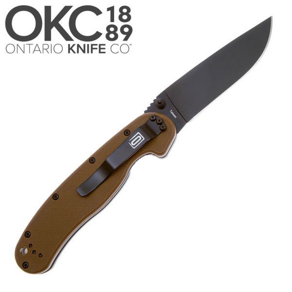 Ніж складаний Ontario Knife RAT I Coyote brown 1478.00.15 фото