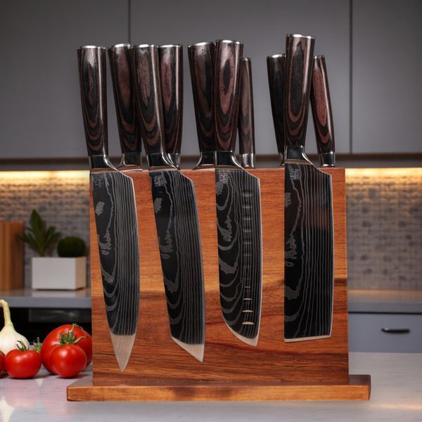 Набор кухонных ножей MAGURA Kitchen 11в1 (Wood) 1455 фото