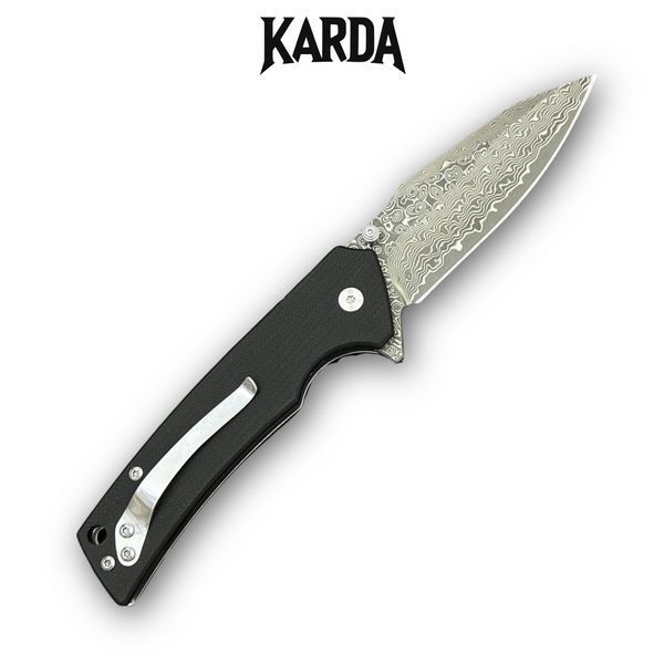 Нож Складной Karda J313 Black Damascus J313B фото
