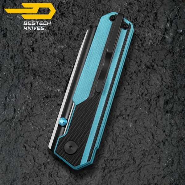 BESTECH TARDIS G10 Handle Black PVD+Satin D2 Blade Liner Lock BG54F BG54F фото