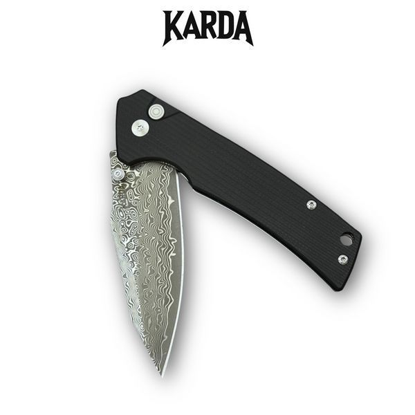 Нож Складной Karda J313 Black Damascus J313B фото