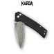Нож Складной Karda J313 Black Damascus J313B фото 3