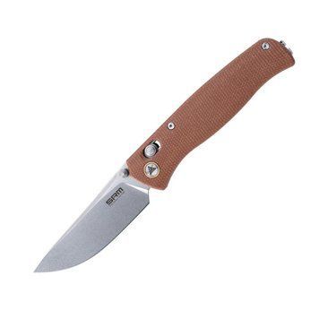 Ніж складаний туристичний SRM Medal 255L-MN (8.2 см) 10Cr / Micarta коричневий 255L-MN фото