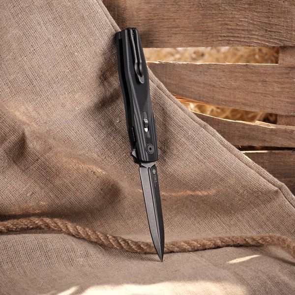 Ніж складаний туристичний Ruike P188-B, (9.1 см) D2 / G10 чорний P188-B фото
