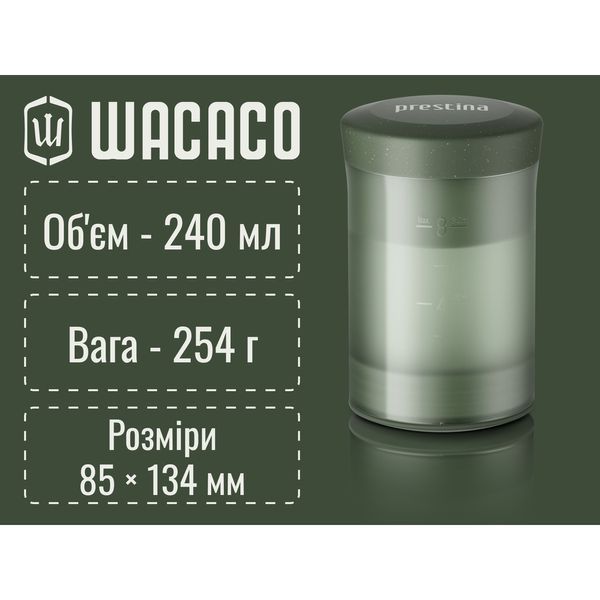 Портативна кавоварка-прес Wacaco Prestina, механічна, для меленої кави, зелена WPRESG фото
