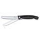 Ніж кухонний складний Victorinox SwissClassic 11 см, серрейтор, заокруглений, чорний 4009621 фото 4