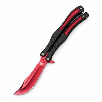 Ніж метелик CS GO Tricky AK-78 Black-Red AK-78R фото