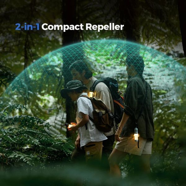 Фумігатор-ліхтар кемпінговий Flextail Tiny Repel S, блакитний 74730 фото