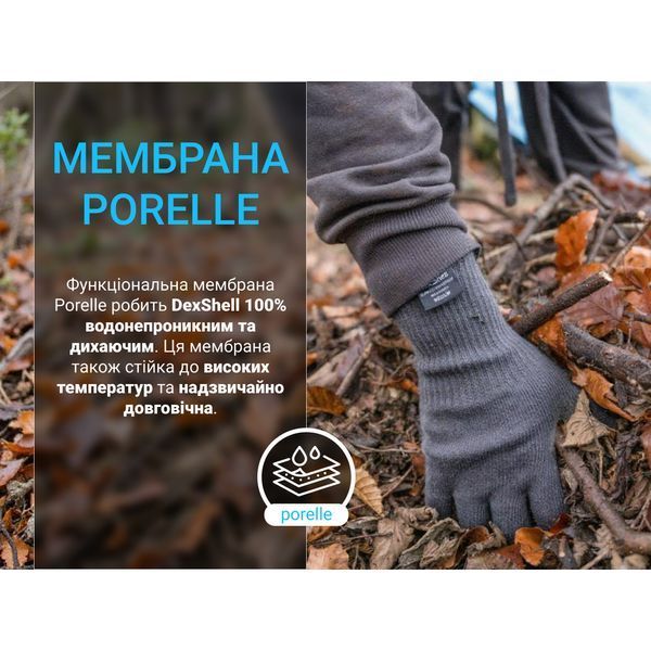 Рукавички водонепроникні Dexshell ThermFit 3.0 Gloves, чорні, розмір L DG12402BLK-L фото