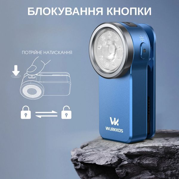 Компактний ліхтарик Wurkkos HD03 680LM Blue HD03-CSP-BL-6K-2 фото
