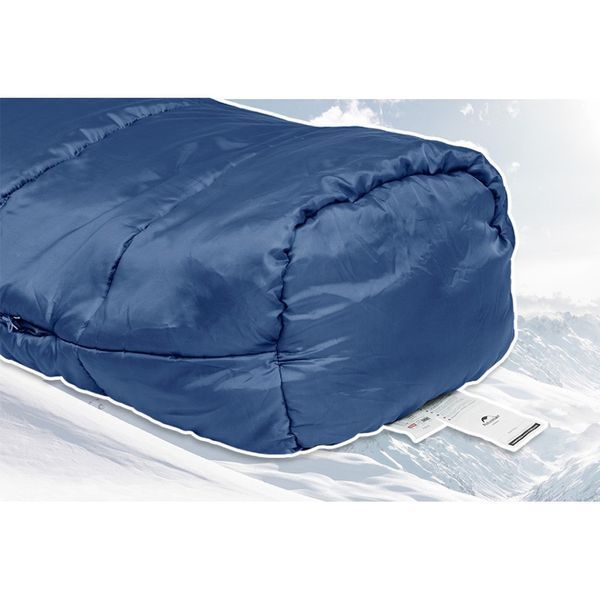 Спальник с капюшоном Naturehike MJ600 CNK2300SD014, темно-голубой 6976507663977 фото