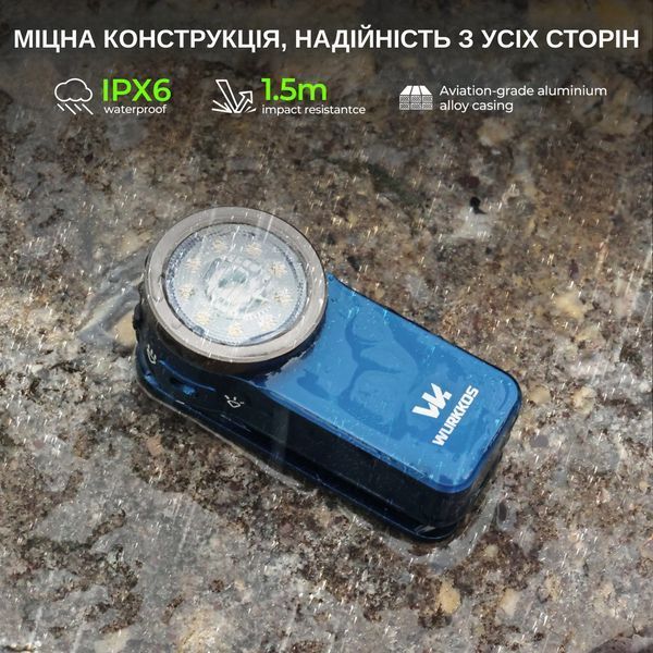 Компактний ліхтарик Wurkkos HD03 680LM Blue HD03-CSP-BL-6K-2 фото