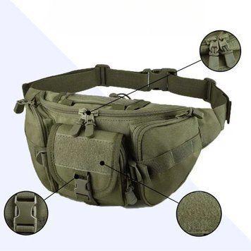 Тактическая сумка бананка Olive 615 фото