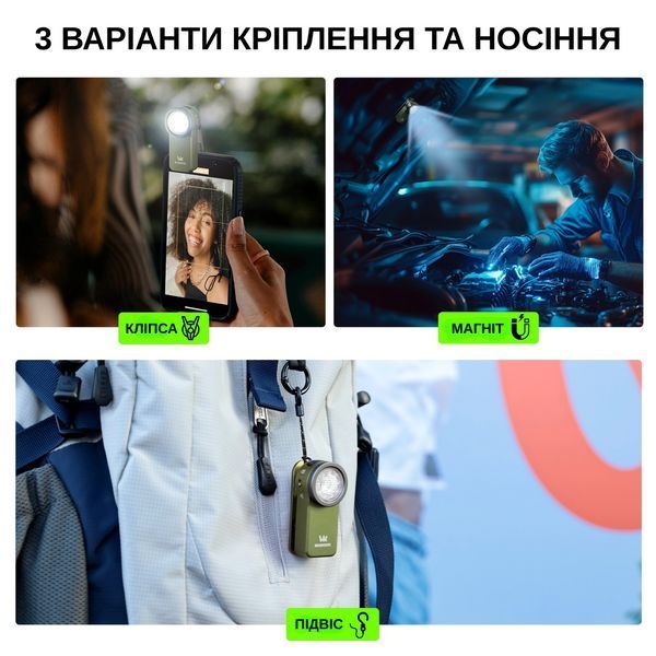 Компактний ліхтарик Wurkkos HD03 680LM Olive HD03-CSP-OL-6K-2 фото