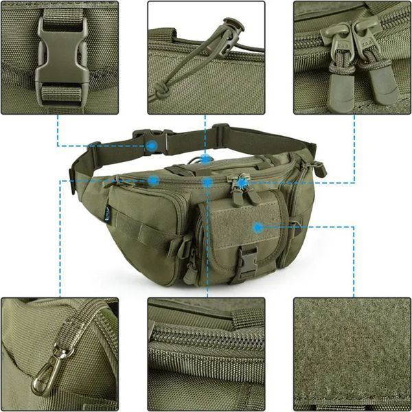 Тактична сумка бананка Olive 615 фото