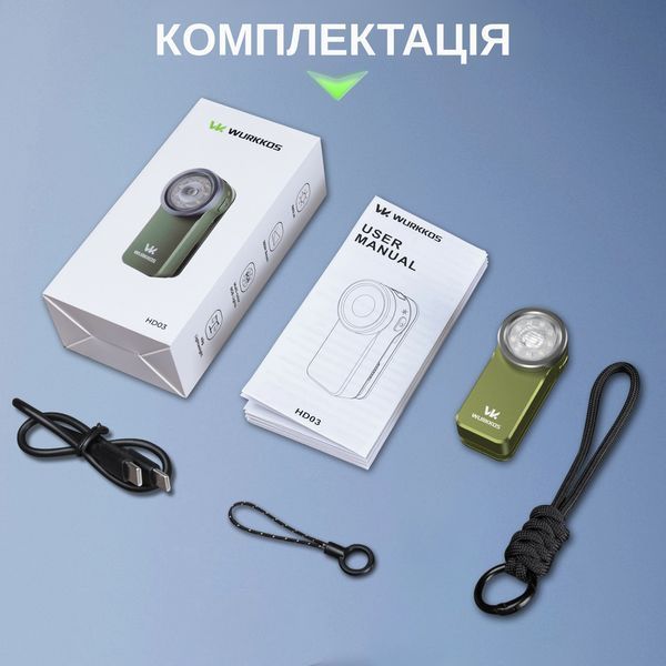 Компактний ліхтарик Wurkkos HD03 680LM Olive HD03-CSP-OL-6K-2 фото