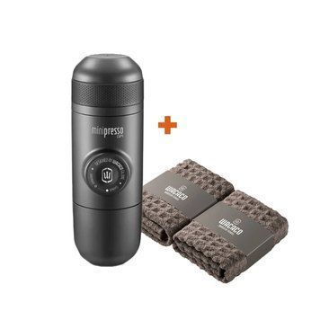 Набор Wacaco Minipresso GR: кофеварка и полотенца бариста WMINIGR_WBT2_set фото