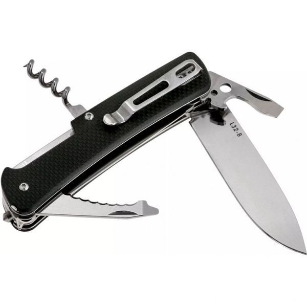 Багатофункціональний ніж Ruike Criterion L32, (8.5 см) 12C27 / G10 чорний, 13 інстр. L32-B фото
