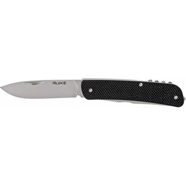 Багатофункціональний ніж Ruike Criterion L32, (8.5 см) 12C27 / G10 чорний, 13 інстр. L32-B фото