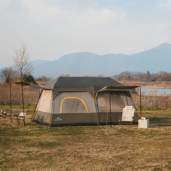 Намет восьмимісний Naturehike Cape 13.1 CNK2450WS050 з швидким розкриттям, сіро-коричневий 6927595763988 фото