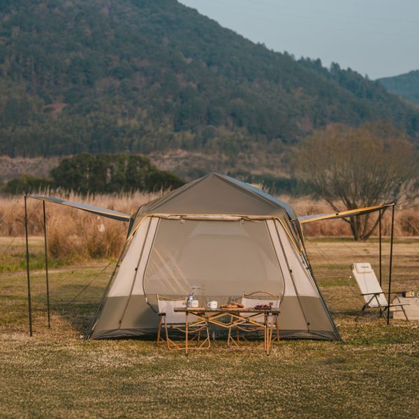 Намет восьмимісний Naturehike Cape 13.1 CNK2450WS050 з швидким розкриттям, сіро-коричневий 6927595763988 фото
