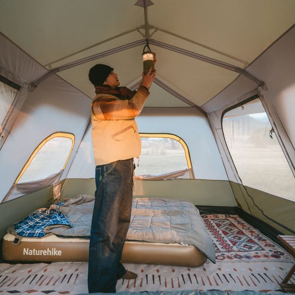 Намет восьмимісний Naturehike Cape 13.1 CNK2450WS050 з швидким розкриттям, сіро-коричневий 6927595763988 фото