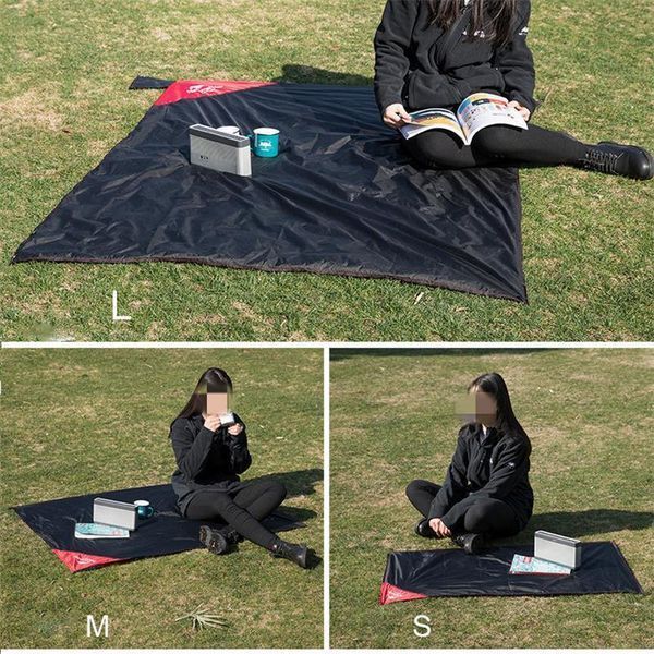 Коврик для пикника сверхлегкий водостойкий Naturehike Moisture Picnic Mat NH17D050-B, 145x200 см, черный 6927595724651 фото