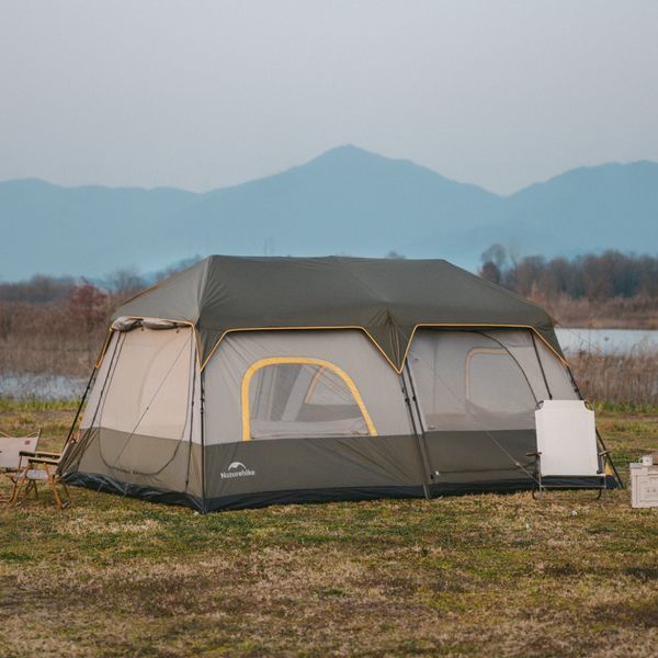 Намет восьмимісний Naturehike Cape 13.1 CNK2450WS050 з швидким розкриттям, сіро-коричневий 6927595763988 фото