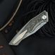 Нож складной BESTECH TOGATTA BT2102G Titanium + Damascus Copper Carbon Fiber M390 BT2102G фото 6