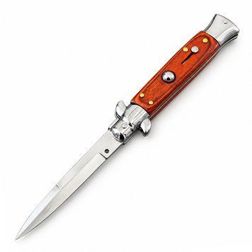 Нож Выкидной стилет AKC Wood j037W фото