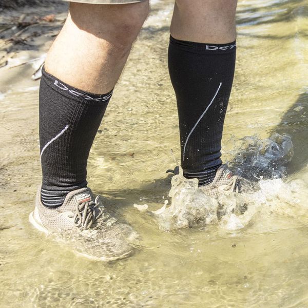 Шкарпетки водонепроникні Dexshell Compression Mudder, р-р XL, сірі 50956 фото