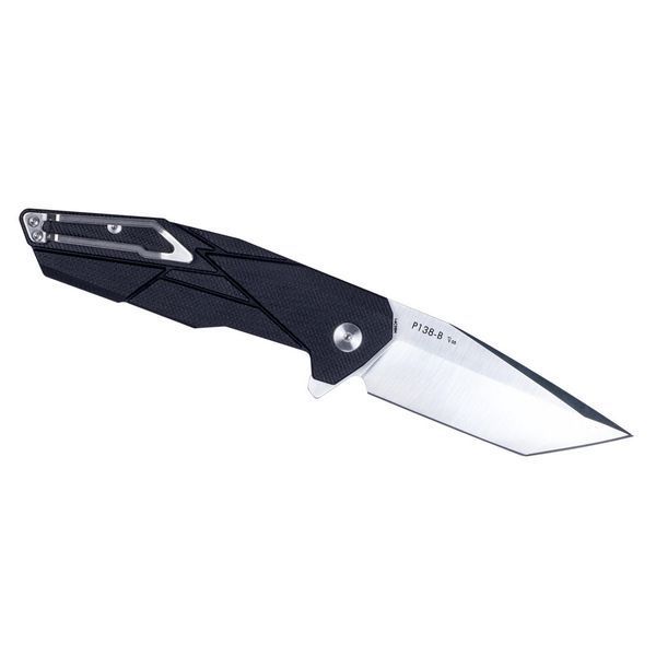 Ніж складаний туристичний Ruike P138-B, (9 см) 14C28N / G10 чорний P138-B фото