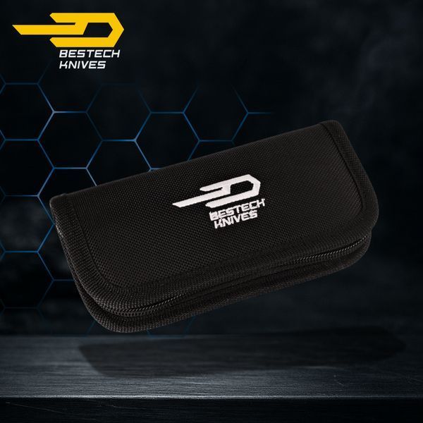 Нож Складной BESTECH TOGATTA BT2102H Titanium + Black & Blue Carbon Fiber M390 BT2102H фото