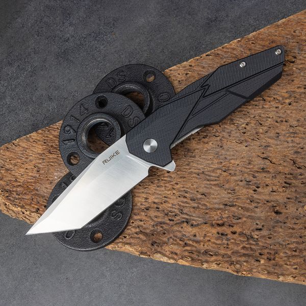 Ніж складаний туристичний Ruike P138-B, (9 см) 14C28N / G10 чорний P138-B фото