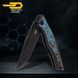 Нож Складной BESTECH TOGATTA BT2102H Titanium + Black & Blue Carbon Fiber M390 BT2102H фото 2
