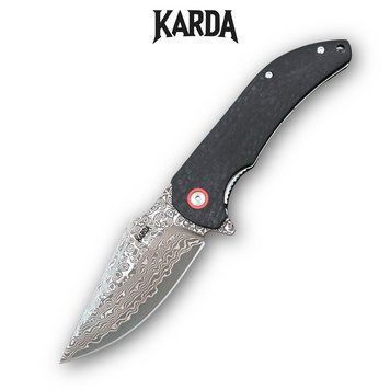 Нож Складной Karda J337 Carbon Damascus J337 фото
