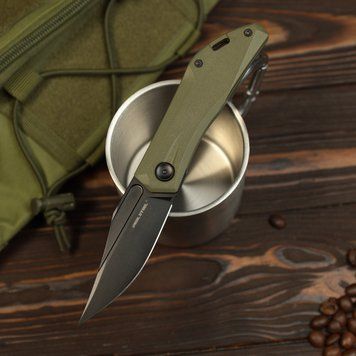 Ніж складаний Real Steel Ventus Lite | ATS | Clip Point/Black 7051BG 7051BG фото