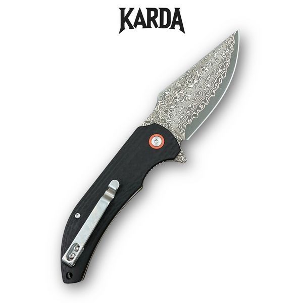Ніж Складаний Karda J337 Carbon Damascus J337 фото