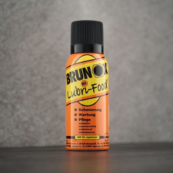 Универсальная смазка для пищевого оборудования, спрей Brunox Lubri Food 120ml 44221 фото