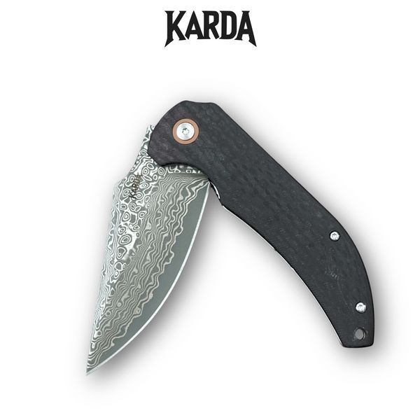 Ніж Складаний Karda J337 Carbon Damascus J337 фото