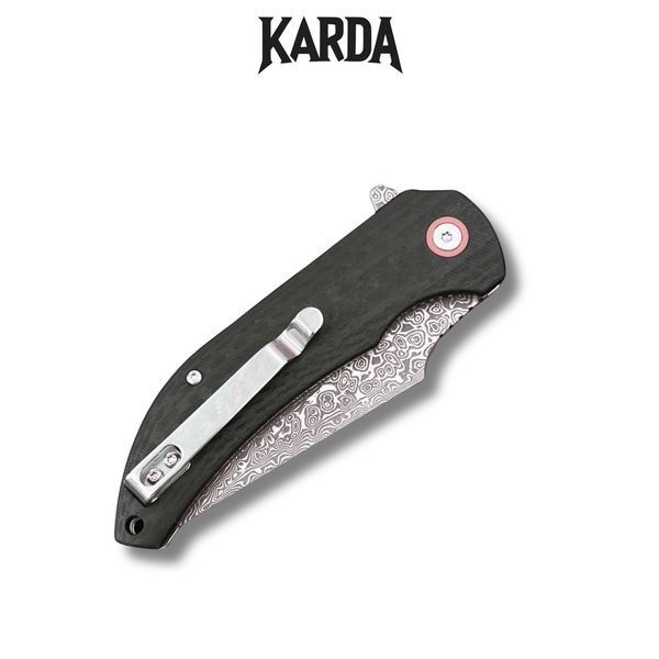 Нож Складной Karda J337 Carbon Damascus J337 фото