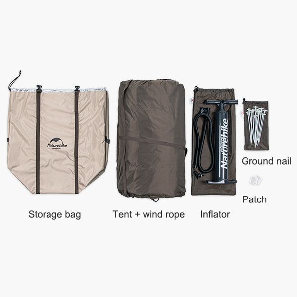 Тент для кемпінгу Naturehike Hexagon Inflatable NH20TM002 380*329*220 6927595746578 фото