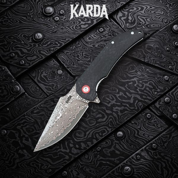 Ніж Складаний Karda J337 Carbon Damascus J337 фото