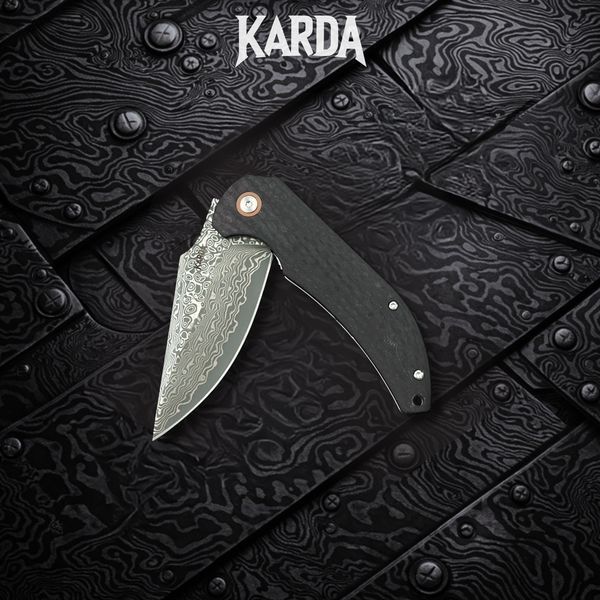 Ніж Складаний Karda J337 Carbon Damascus J337 фото