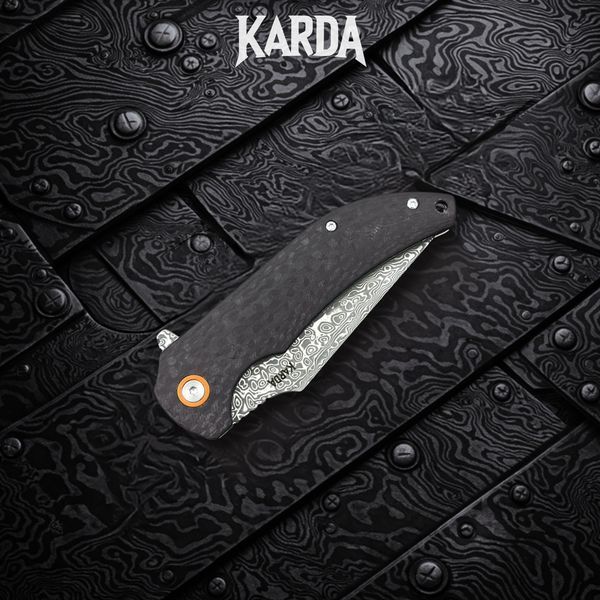 Ніж Складаний Karda J337 Carbon Damascus J337 фото