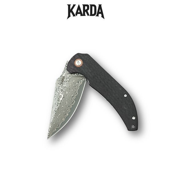 Нож Складной Karda J337 Carbon Damascus J337 фото
