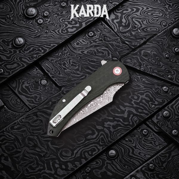Ніж Складаний Karda J337 Carbon Damascus J337 фото