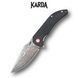 Нож Складной Karda J337 Carbon Damascus J337 фото 1
