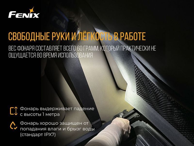 Фонарь налобный Fenix ​​HL15 черный 44768 фото